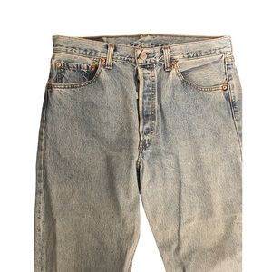 Levi’s 501 button fly waist 34” hemmed to 27” inseam